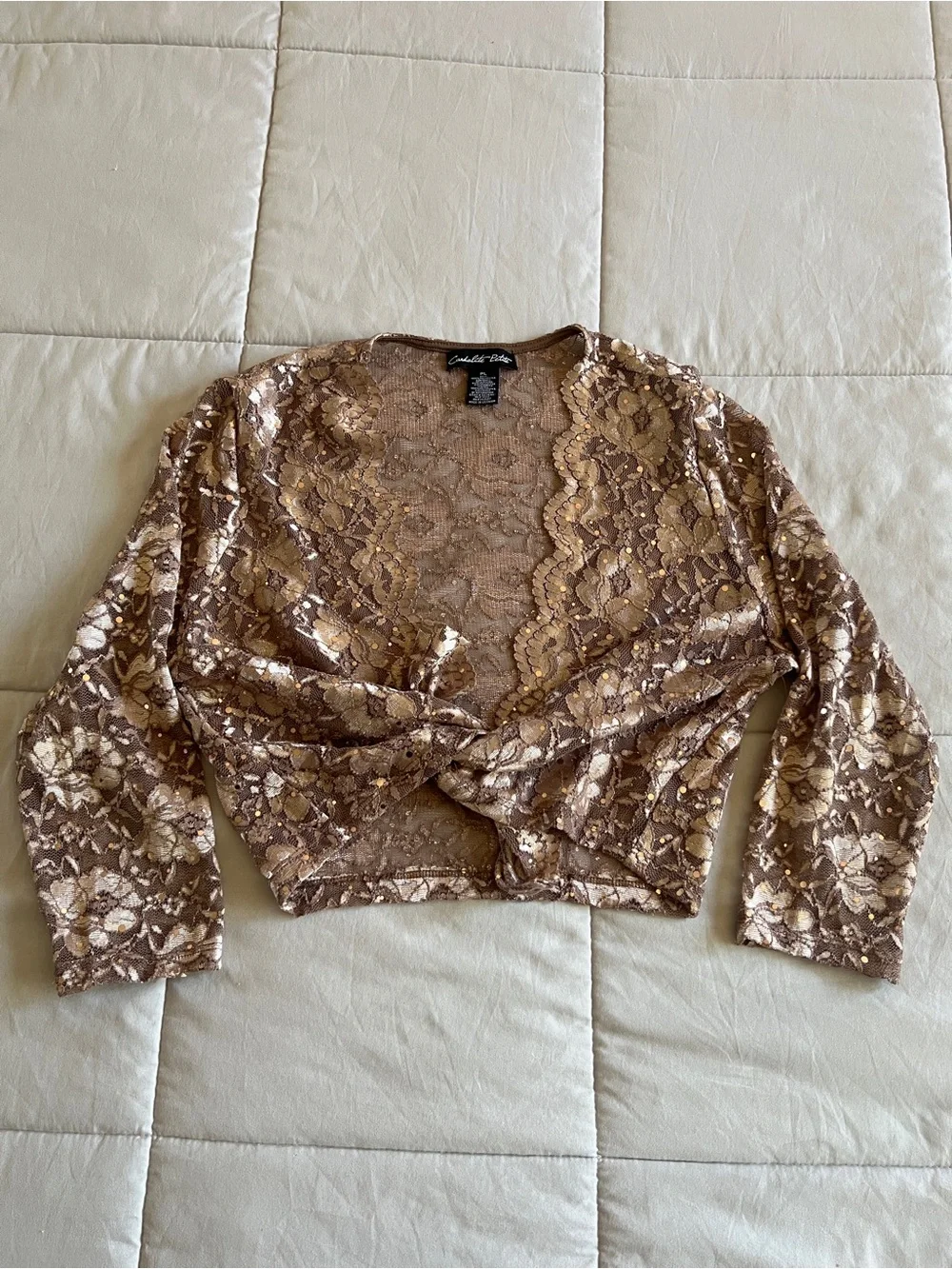 Candalite Petite Lace Knot Cardigan